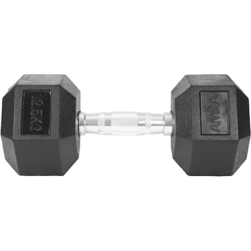 AMILA Βαράκι Εξάγωνο Λαστιχένιο 1 x 12.5kg