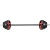 AMILA Body-Pump Μπάρα Φ25mm Σετ με Βάρη 20kg Μήκους 140cm με Κολάρα Μανταλάκια