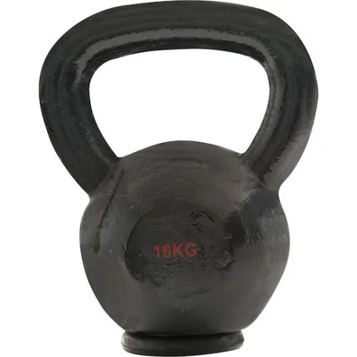 AMILA Kettlebell Εμαγιέ 16kg Μαύρο