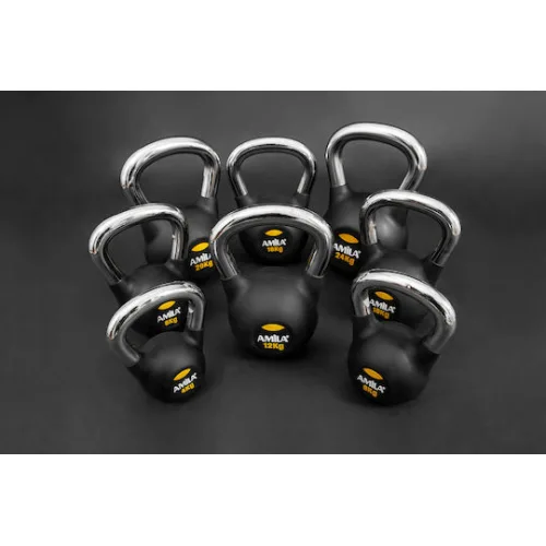AMILA Kettlebell από Λάστιχο 8kg Μαύρο