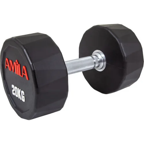 AMILA Polygon Series Βαράκι Δεκάγωνο Λαστιχένιο 1 x 20kg