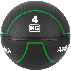AMILA Μπάλα Medicine 25.5cm , 4kg σε Μαύρο Χρώμα