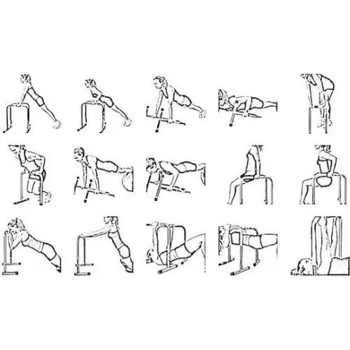 AMILA Παράλληλες Μπάρες με Ύψος 70cm