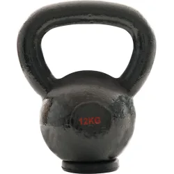 AMILA Kettlebell Εμαγιέ 12kg Μαύρο