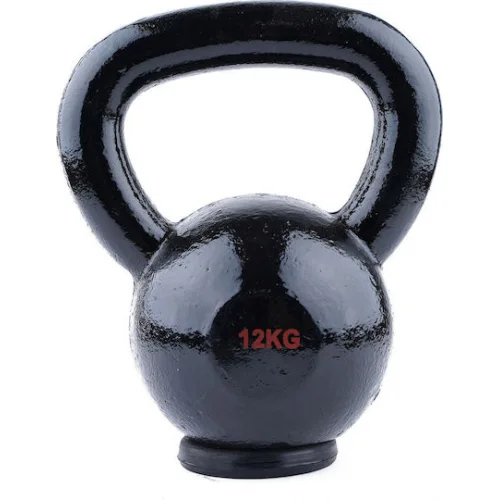AMILA Kettlebell Εμαγιέ 12kg Μαύρο