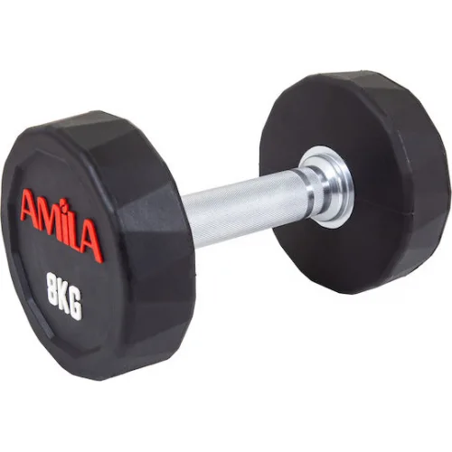 AMILA Polygon PU Series Βαράκι Λαστιχένιο 1 x 8kg