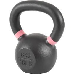AMILA Kettlebell από Μαντέμι Μαύρο/Ροζ 8kg Ροζ