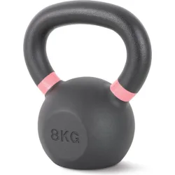 AMILA Kettlebell από Μαντέμι Μαύρο/Ροζ 8kg Ροζ