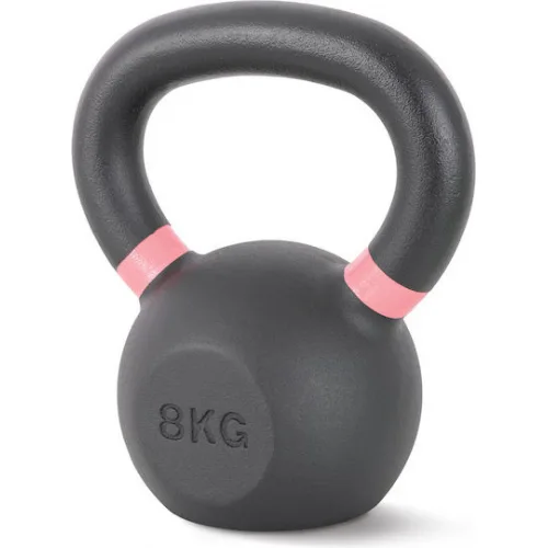 AMILA Kettlebell από Μαντέμι Μαύρο/Ροζ 8kg Ροζ