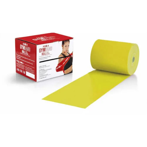 AMILA Ελαστικός Ιμάντας Γυμναστικής Πολύ Μαλακός Κίτρινος 25m