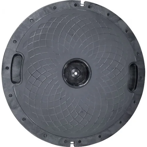 AMILA Μπάλα Ισορροπίας Μαύρη 60x60x23cm με Διάμετρο 60cm