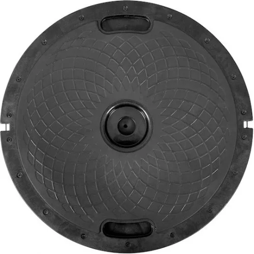 AMILA Μπάλα Ισορροπίας Μαύρη 60x60x23cm με Διάμετρο 60cm