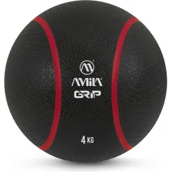 AMILA Μπάλα Medicine 4kg σε Μαύρο Χρώμα
