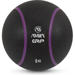 AMILA Μπάλα Medicine 19cm , 6kg σε Μαύρο Χρώμα