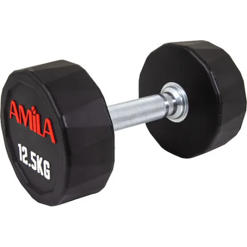 AMILA Polygon Series Βαράκι Δεκάγωνο Λαστιχένιο 1 x 12.5kg