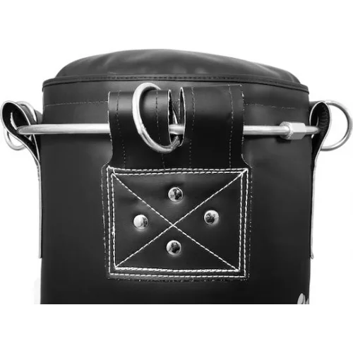 AMILA Δερμάτινος Σάκος Μποξ 30kg με Ύψος 100cm Μαύρος