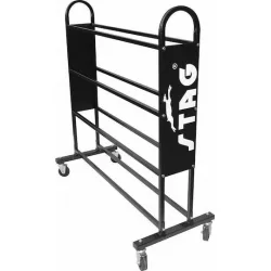 Stag Τρόλεϋ Μεταφοράς Μπαλών σε Μαύρο Χρώμα