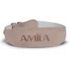 Ζώνη Άρσης Βαρών AMILA Δερμάτινη Μπεζ A Quality L