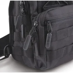 AMILA TACTICAL Στρατιωτικό Τσαντάκι Στήθους Μαύρο 7lt