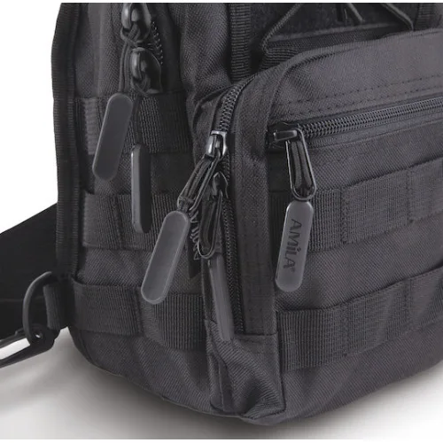 AMILA TACTICAL Στρατιωτικό Τσαντάκι Στήθους Μαύρο 7lt