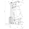 AMILA HG187F Πολυόργανο Γυμναστικής με Βάρη 44.45kg