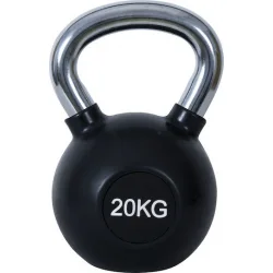 AMILA Kettlebell από Λάστιχο 20kg Μαύρο