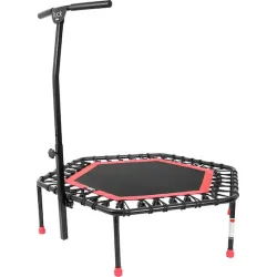 AMILA Τραμπολίνο Γυμναστικής Διαμέτρου 111.5εκ. με Λαβή Ροζ