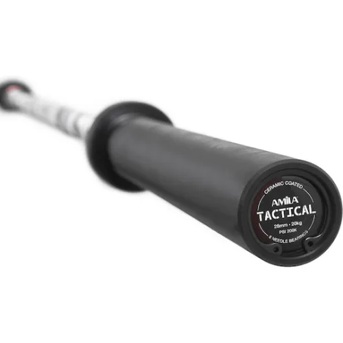 AMILA Ίσια Μπάρα Ολυμπιακού Τύπου Φ50 20kg Μήκους 220cm χωρίς Κολάρα