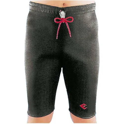 AMILA Βερμούδα Εφίδρωσης & Αδυνατίσματος Deluxe Μαύρη με Κόκκινο