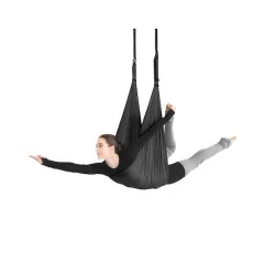 AMILA Πανί Aerial Yoga 5x5μ. Μαύρο