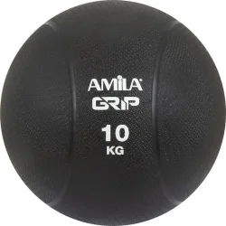 AMILA Μπάλα Medicine 10kg σε Μαύρο Χρώμα