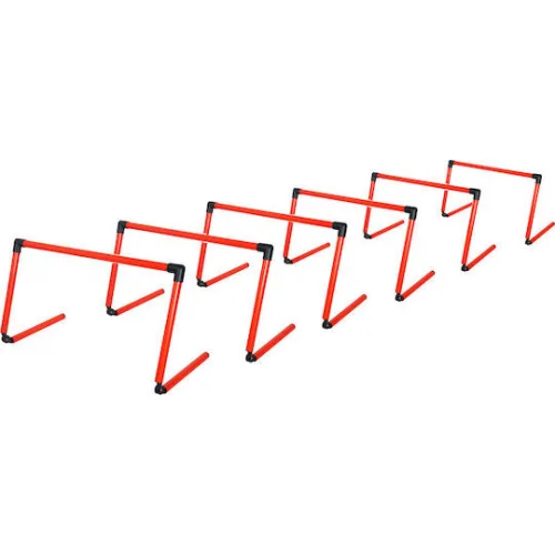 Vinex Εκπαιδευτικά Εμπόδια Σετ 6τμχ σε Κόκκινο Χρώμα