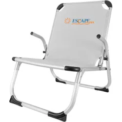 Escape Max Καρεκλάκι Παραλίας με Ψηλή Πλάτη Λευκό 62x70x75εκ.