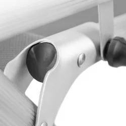 Escape Max Καρεκλάκι Παραλίας με Ψηλή Πλάτη Λευκό 62x70x75εκ.