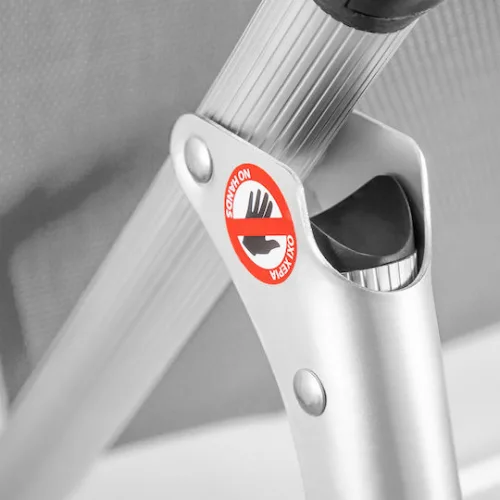 Escape Max Καρεκλάκι Παραλίας με Ψηλή Πλάτη Λευκό 62x70x75εκ.