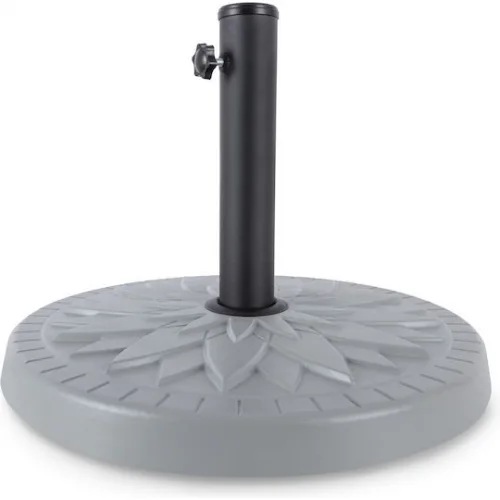 AMILA Βάση Ομπρέλας από Τσιμέντο Γκρι 8x29cm