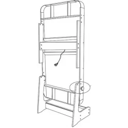 AMILA Επιδαπέδιο Παιχνίδι Air Hockey Ξύλινο Πτυσσόμενο