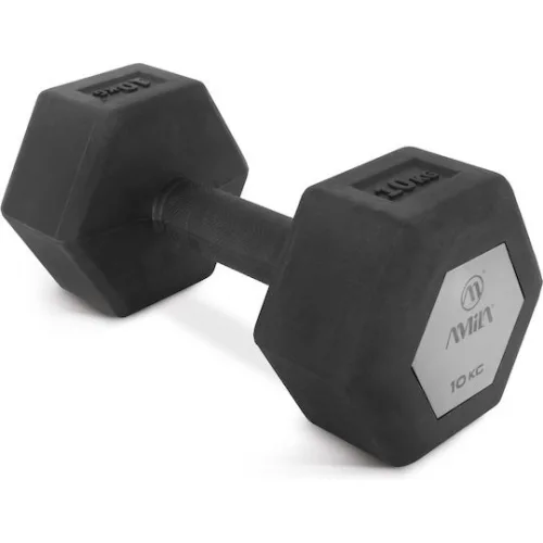 AMILA Βαράκι Εξάγωνο Λαστιχένιο 1 x 10kg