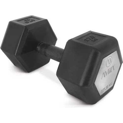 AMILA Βαράκι Εξάγωνο Λαστιχένιο 1 x 17.5kg