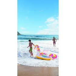 Intex Παιδικό Φουσκωτό Ride On Θαλάσσης Unicorn με Χειρολαβές Λευκό 201εκ. Intex Παιδικό Φουσκωτό Ride On Θαλάσσης Unicorn με Χειρολαβές Λευκό 201εκ.