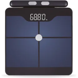 AMILA Fitbody 8 Smart Ζυγαριά 180kg με Λιπομετρητή & Bluetooth Μαύρη