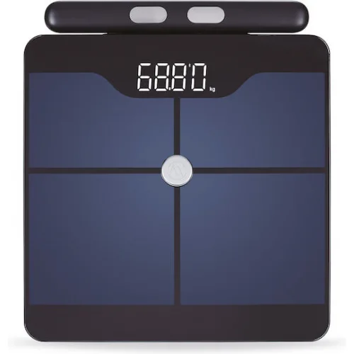 AMILA Fitbody 8 Smart Ζυγαριά 180kg με Λιπομετρητή & Bluetooth Μαύρη