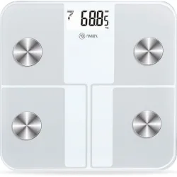 AMILA Fitbody 4R Smart Ζυγαριά με Λιπομετρητή & Bluetooth Λευκή