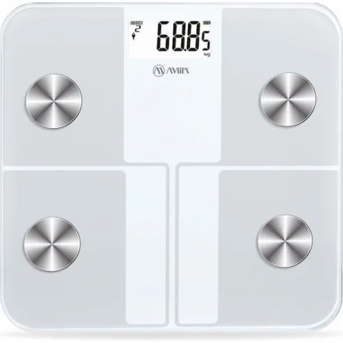 AMILA Fitbody 4R Smart Ζυγαριά με Λιπομετρητή & Bluetooth Λευκή
