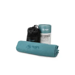 AMILA Πετσέτα Γυμναστηρίου με Μικροΐνες και Θήκη Μεταφοράς Πράσινη