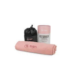 AMILA Πετσέτα Γυμναστηρίου με Μικροΐνες και Θήκη Μεταφοράς Ροζ