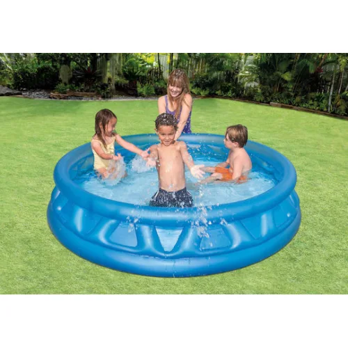 Intex V0200214 Παιδική Στρογγυλή Πισίνα Φουσκωτή 188x46εκ. Μπλε