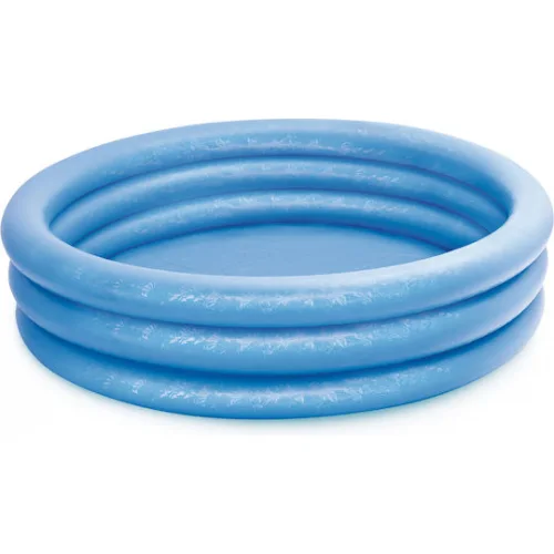 Intex Crystal Blue Παιδική Στρογγυλή Πισίνα Φουσκωτή 168x38εκ. Μπλε