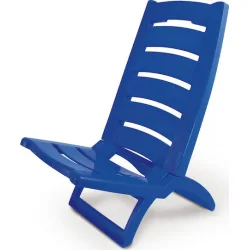 Adriatic Καρεκλάκι Παραλίας με Ψηλή Πλάτη Μπλε 55εκ.