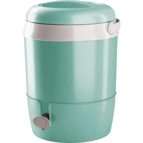 Adriatic Βρυσάκι Δοχείο με Βρυσάκι Θερμός Πλαστικό 6lt Τιρκουάζ με Λαβή